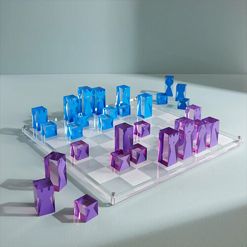 Johnathan Adler Acrylic Chess Johnathan Adler Acrylic Chess