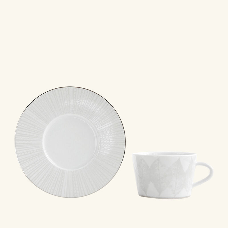 bernardaud silva tea cup   saucer