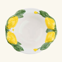 les ottomans lemon serving bowl white