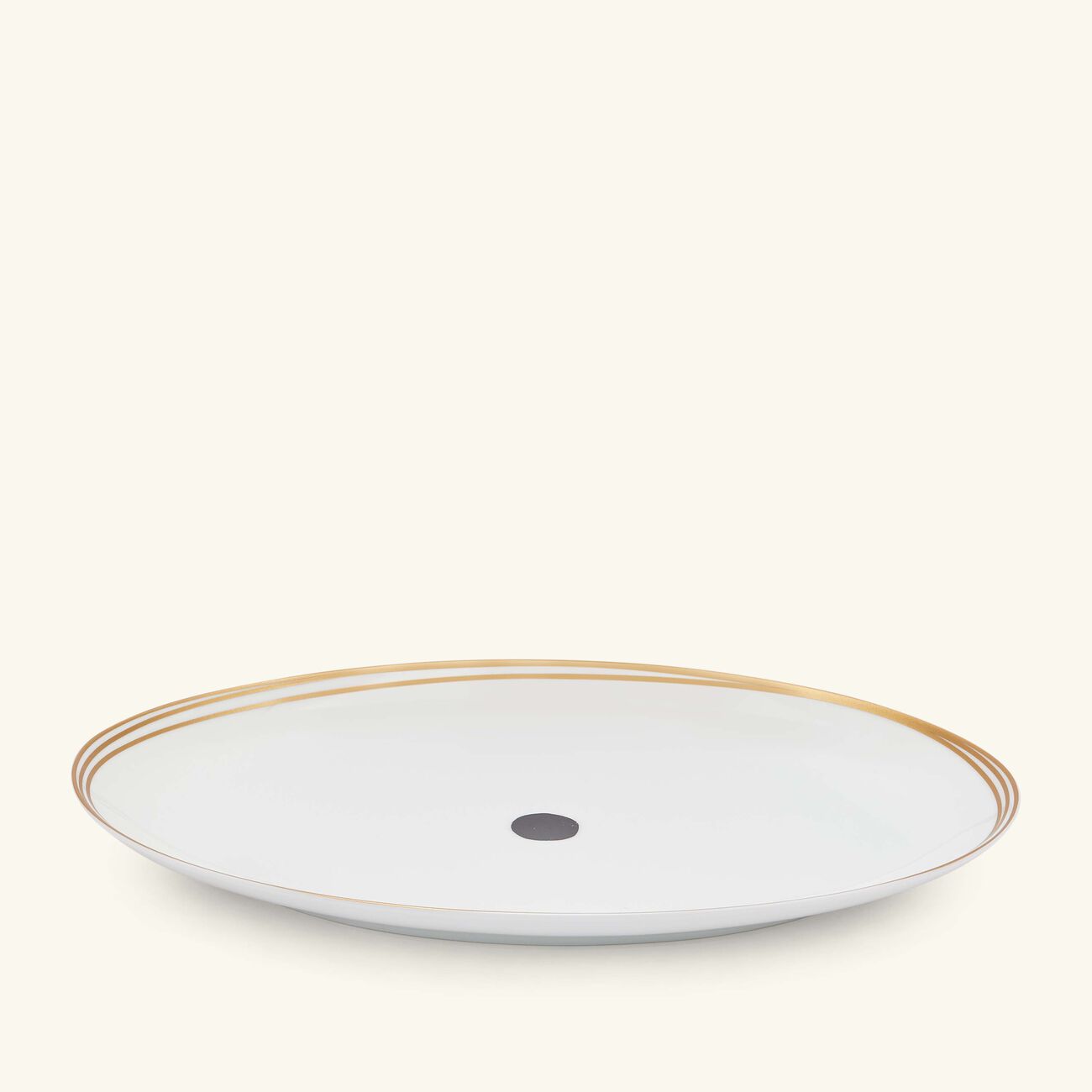 bernardaud aboro serving platter oval white 39cm