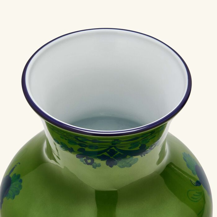 ginori 1735 oriente italiano malachite vase medium green