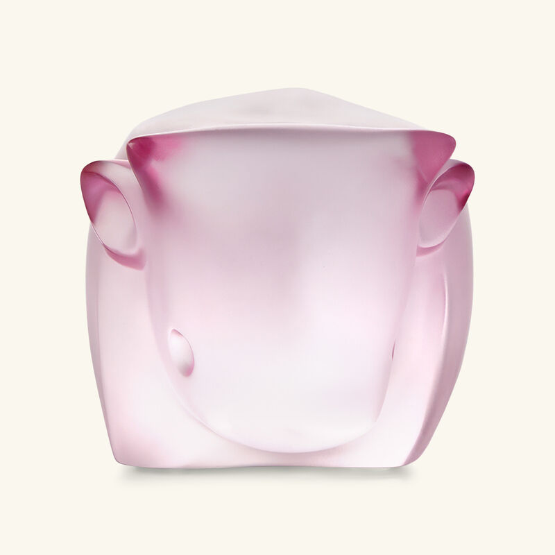 Niu Wang Wang OX Sculpture Small Pink lalique niu wang wang ox sculpture small pink