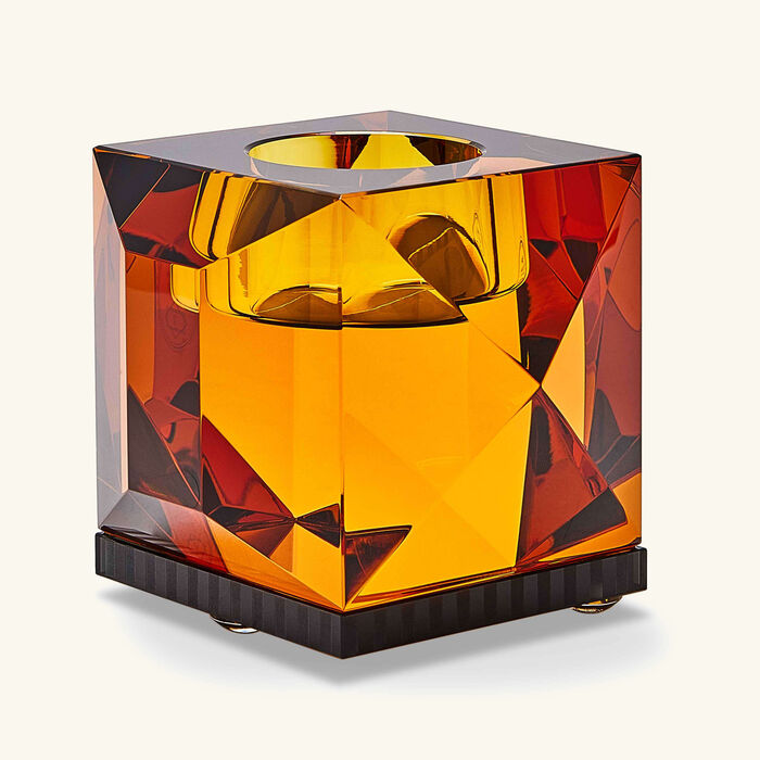 reflections copenhagen ophelia tea light holder amber