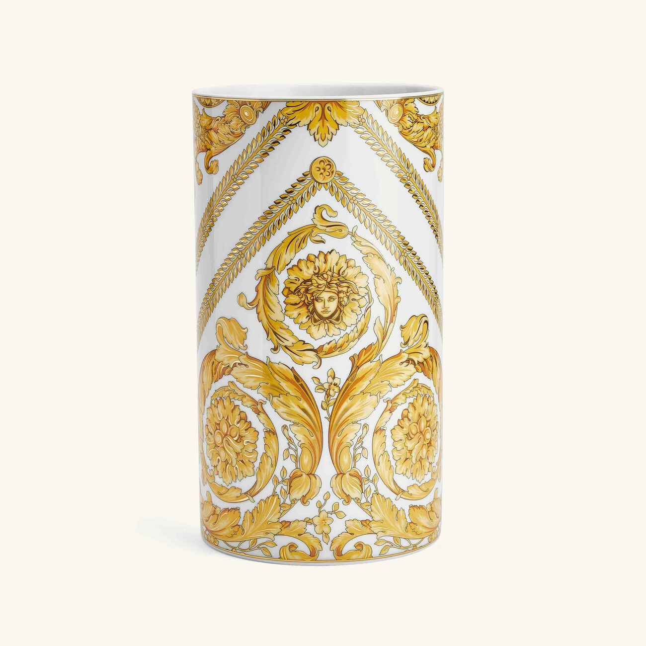 versace medusa rhapsody vase medium white