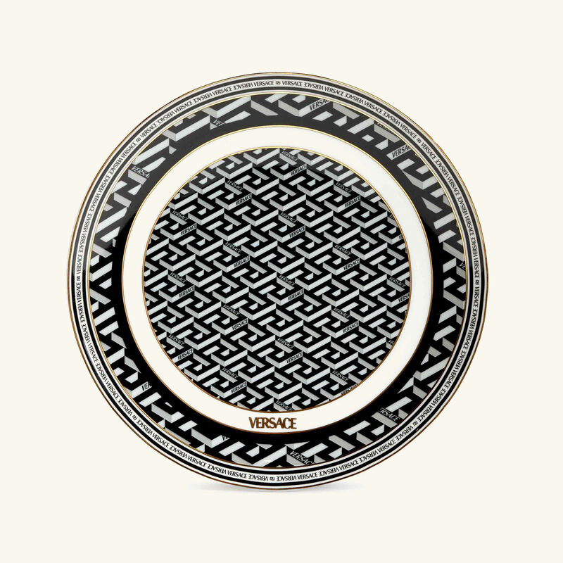 versace la greca signature bread butter plate round 16cm