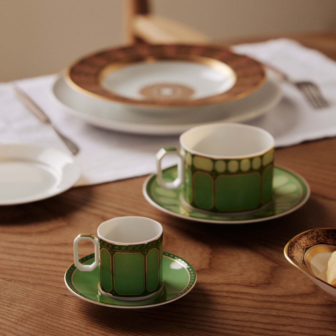 rosenthal signum fern coffee cup saucer green