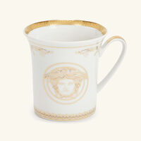 versace medusa gala gold mug white