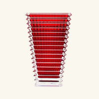 baccarat eye vase round small pink