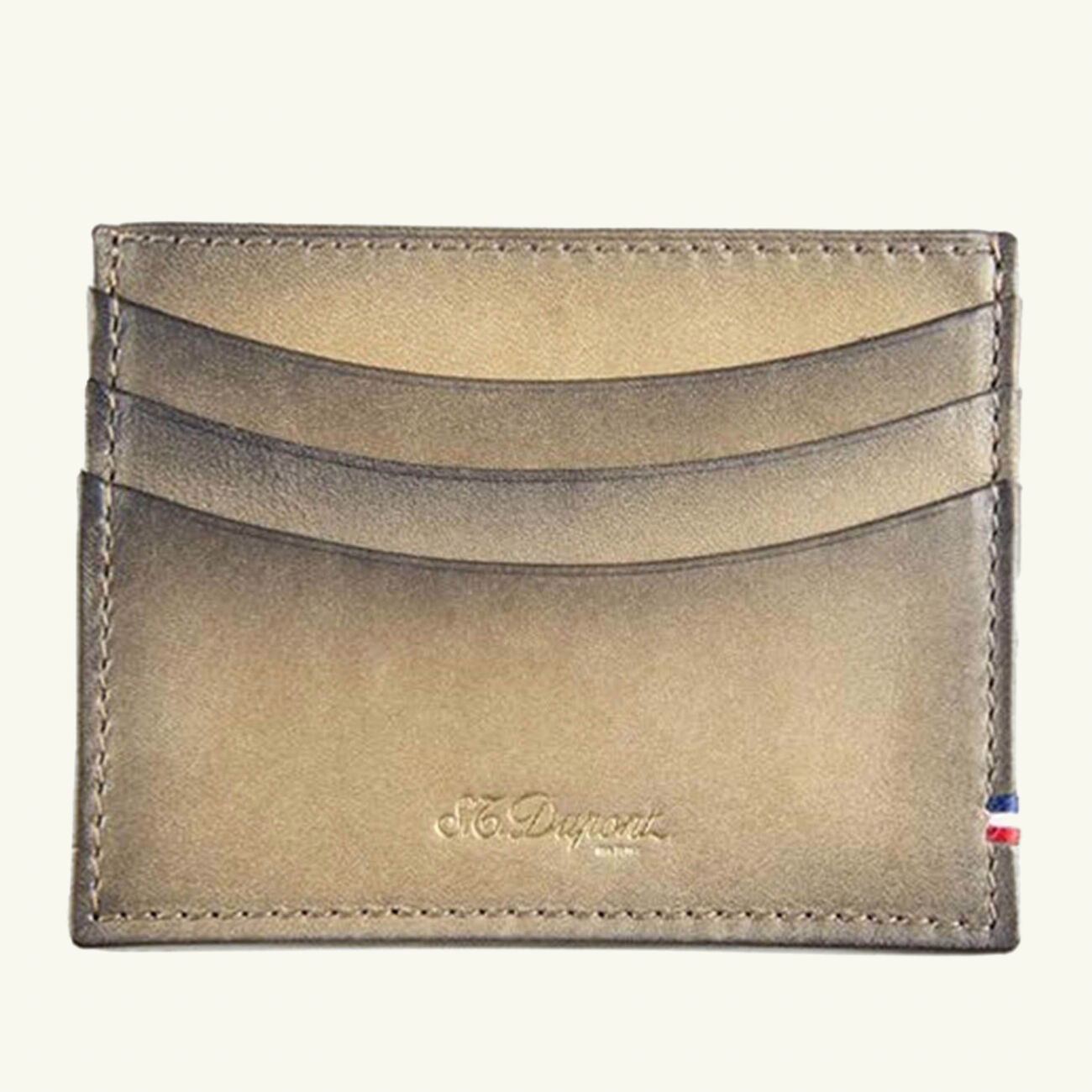 st dupont line d credit card holder brown