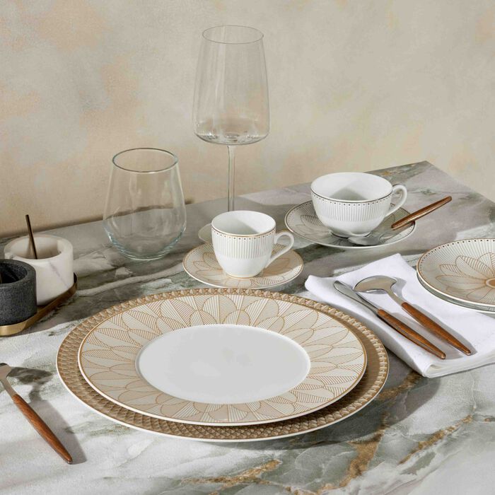 christofle malmaison imp riale dinner plate round gold 27cm