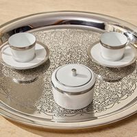 Maille Platine Sugar Bowl White bernardaud maille platine sugar bowl white