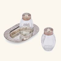 christofle jardin d eden salt pepper shakers silver plated