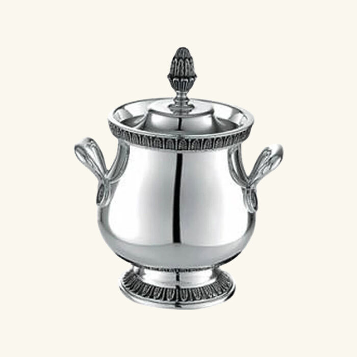 christofle malmaison sugar bowl silver
