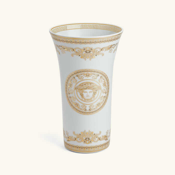 versace medusa gala vase small white