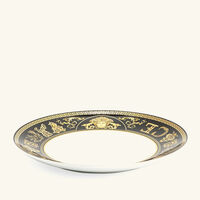versace virtus gala plate round black 20cm
