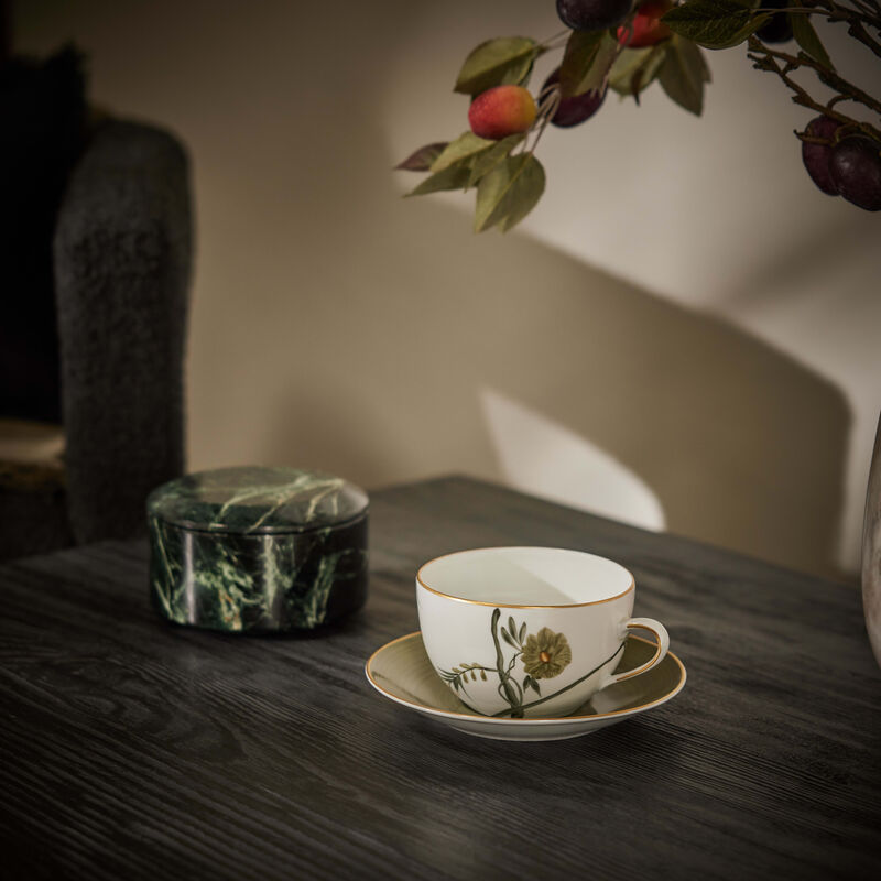 marie daage bouquet de vie cup saucer green