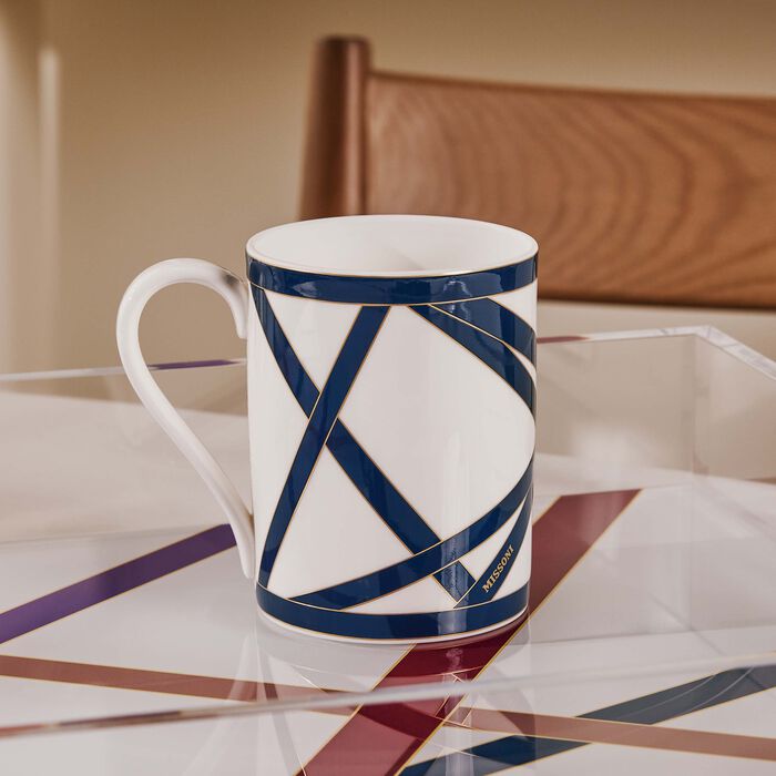 missoni home nastri mug blue