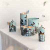 fornasetti farfalle e balaustra candle set of 3