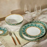 haviland r ves du nil dinner plate round green 28cm set of 2