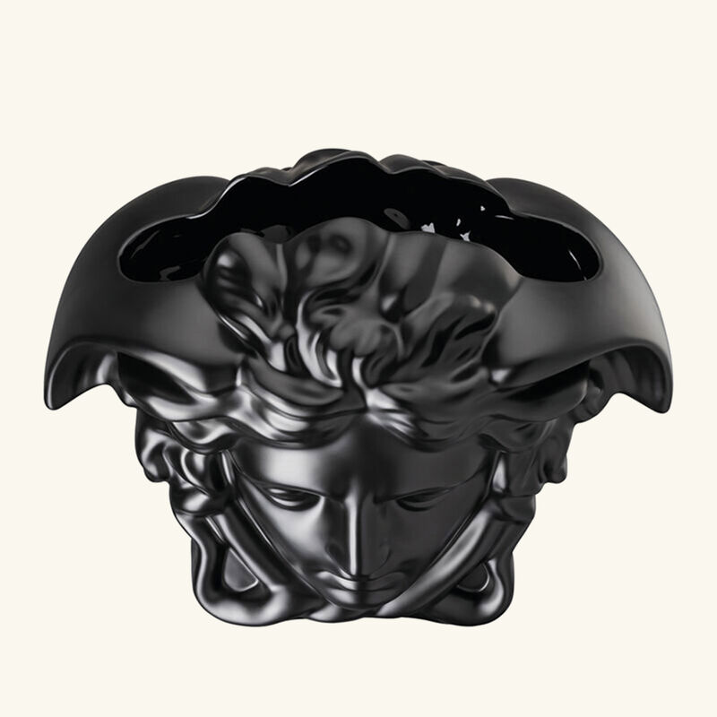 Medusa Grande Vase Medium Black versace medusa grande vase medium black