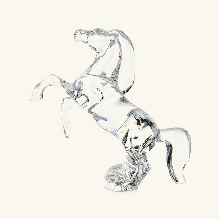 baccarat rearing horse sculpture small clear