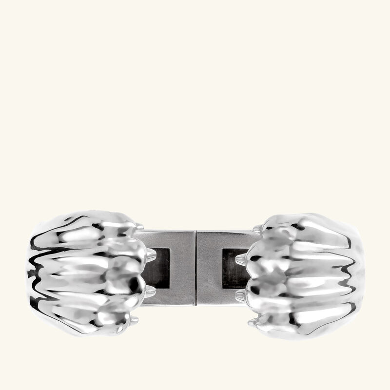 christofle patte de lion handcuff sterling silver size 2