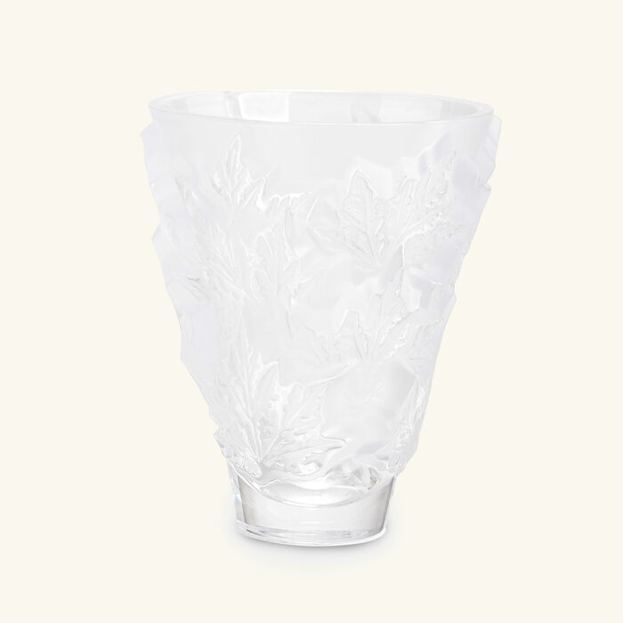 lalique champs lys es vase small clear