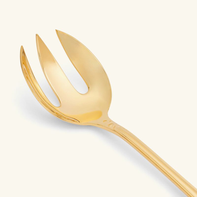 christofle marly salad serving fork silver plated