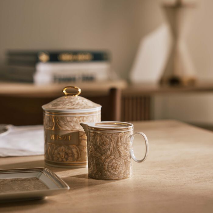 versace barocco beige creamer