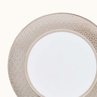 bernardaud divine soup plate round silver 22cm