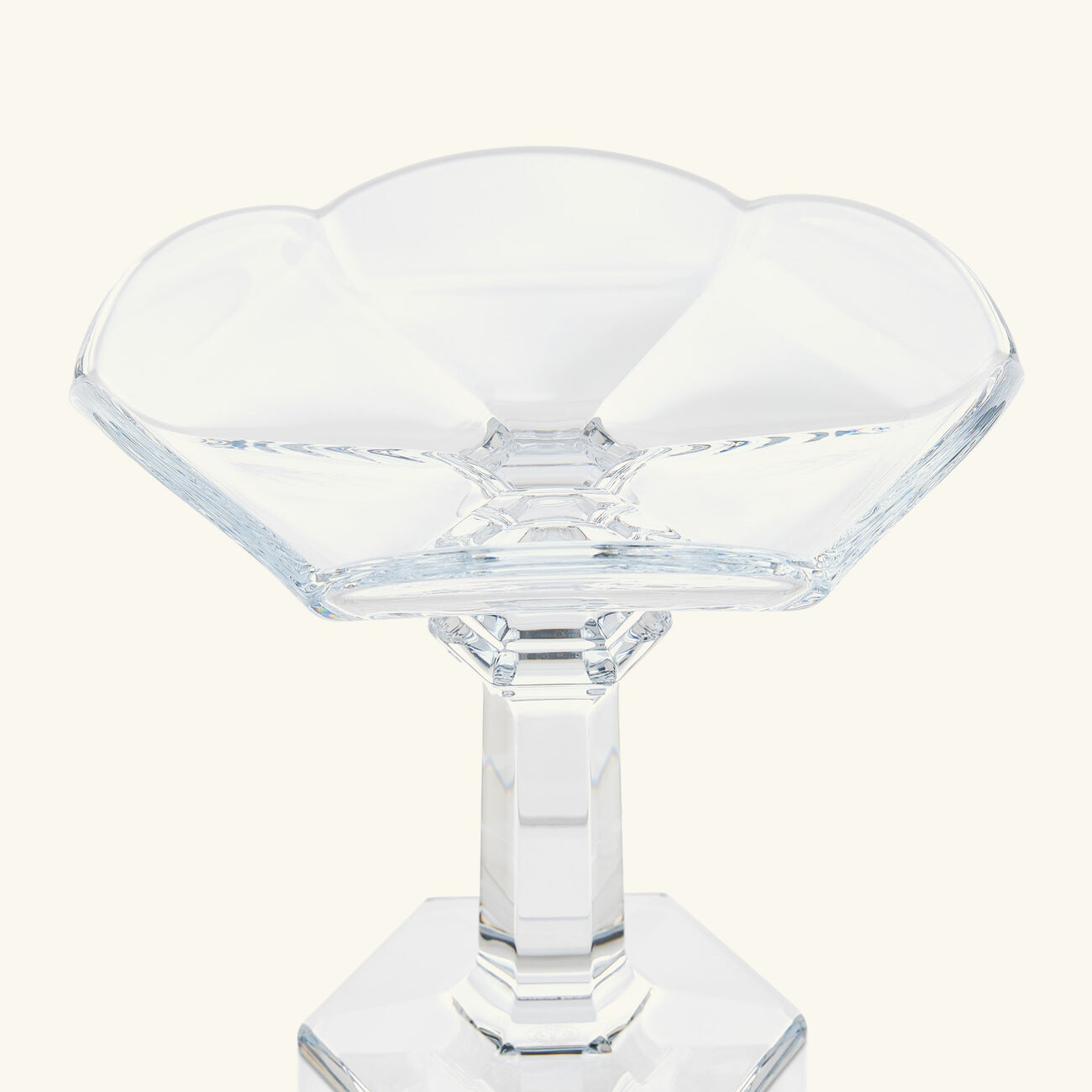 baccarat harcourt tulipe plate clear