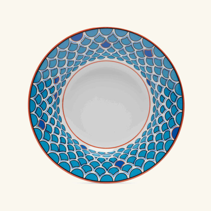 pinto paris lagon soup plate blue 22cm