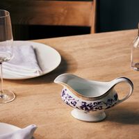 bernardaud prunus gravy boat purple