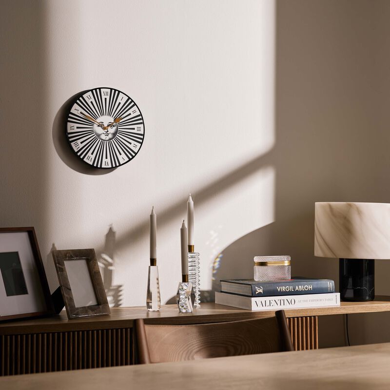 fornasetti sole raggiante wall clock grey