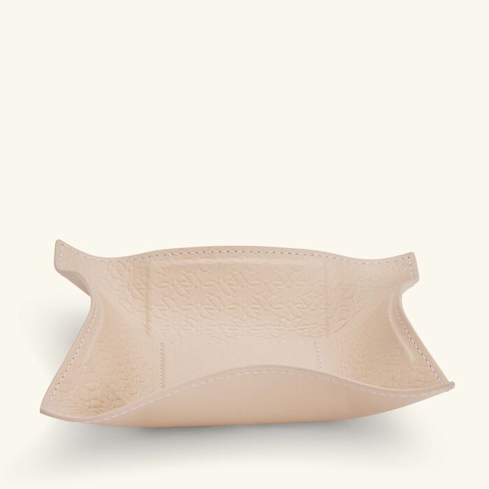 giobagnara elie saab monogram trinket tray square small torrone beige