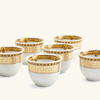 versace prestige gala arabic coffee cup white set of 6