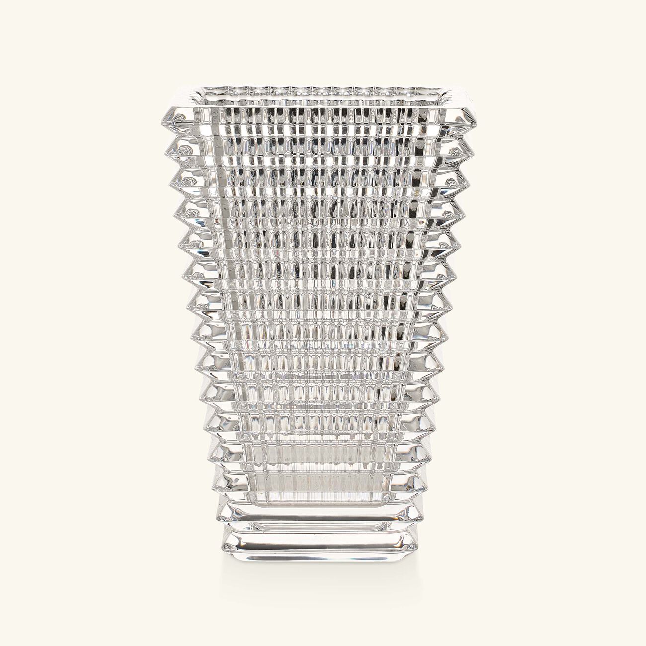 baccarat eye vase rectangular small clear