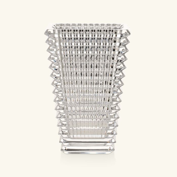 baccarat eye vase rectangular small clear
