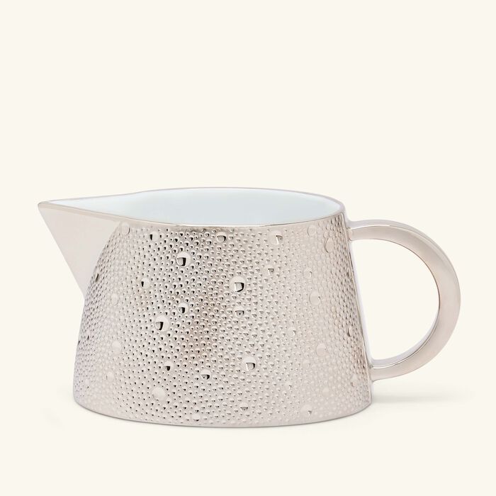 bernardaud ecume gravy boat silver