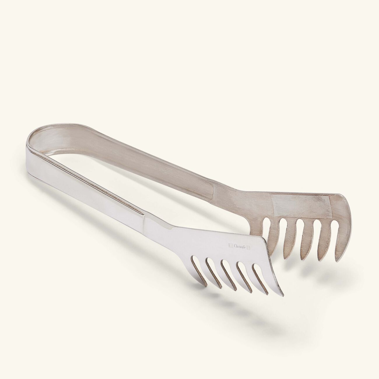 christofle fidelio serving tong silver plated