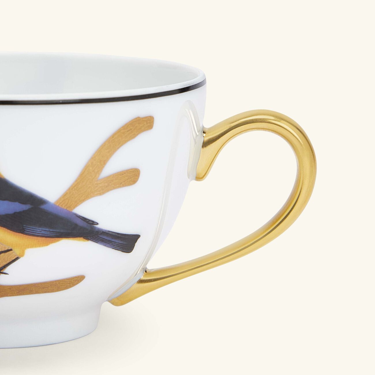 Aux Oiseaux Tea Cup Gold bernardaud aux oiseaux tea cup gold