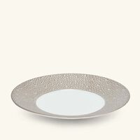 bernardaud ecume bread butter plate round silver 16cm