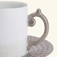l objet aegean coffee cup saucer silver set of 2
