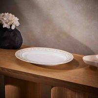 versace medusa gala serving platter oval white 34cm