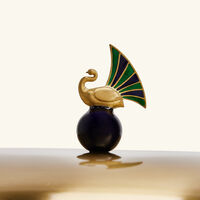 ira udaipur mayur serving pot with lid gold 21cm