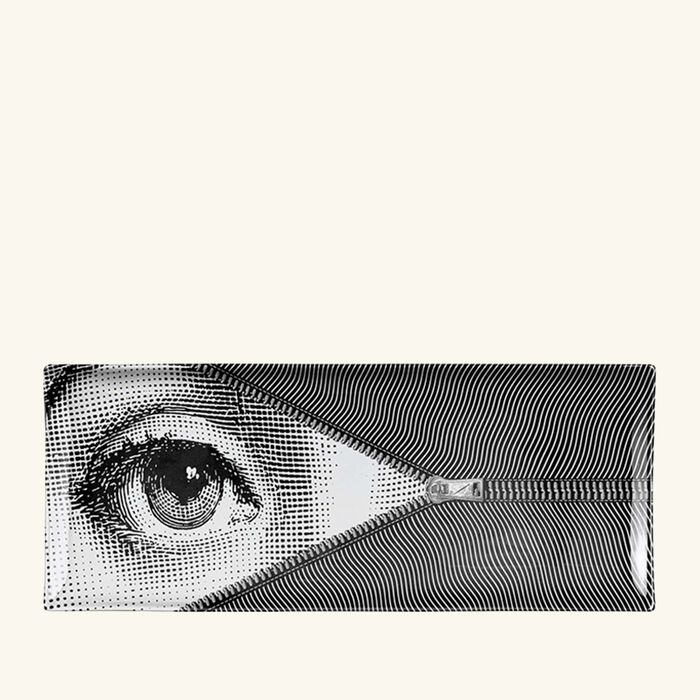fornasetti tema e variazioni no 401 tray rectangular small grey