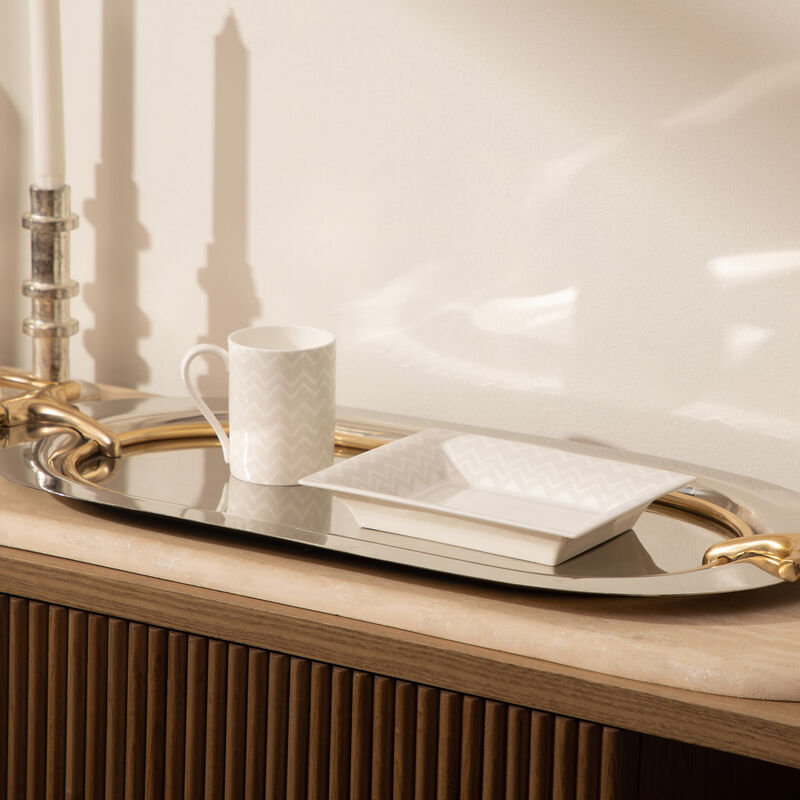 missoni home zig zag tody tray rectangular large white