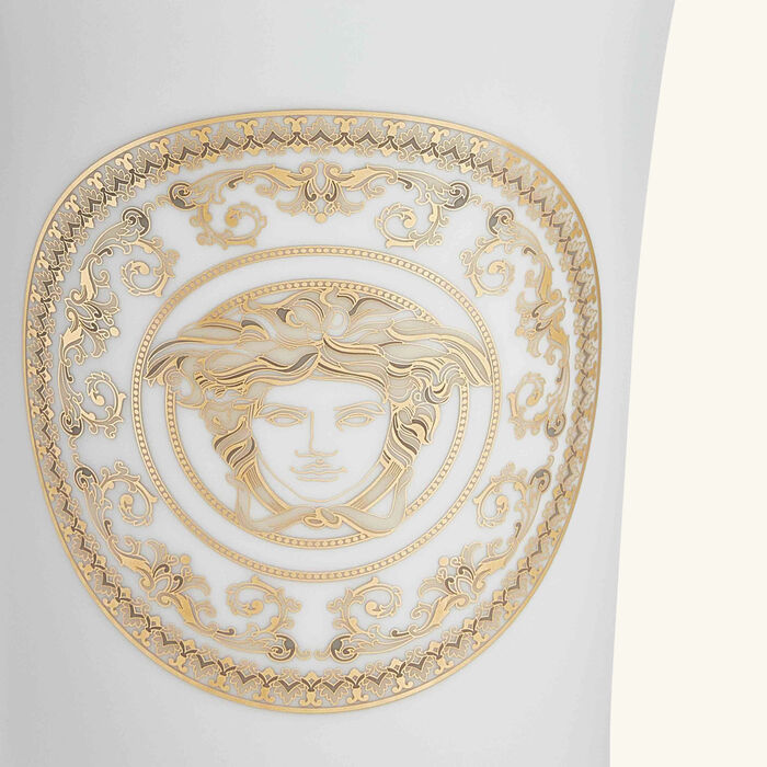 versace medusa gala vase small white