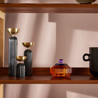 ira udaipur aadya diya tea light holder set black