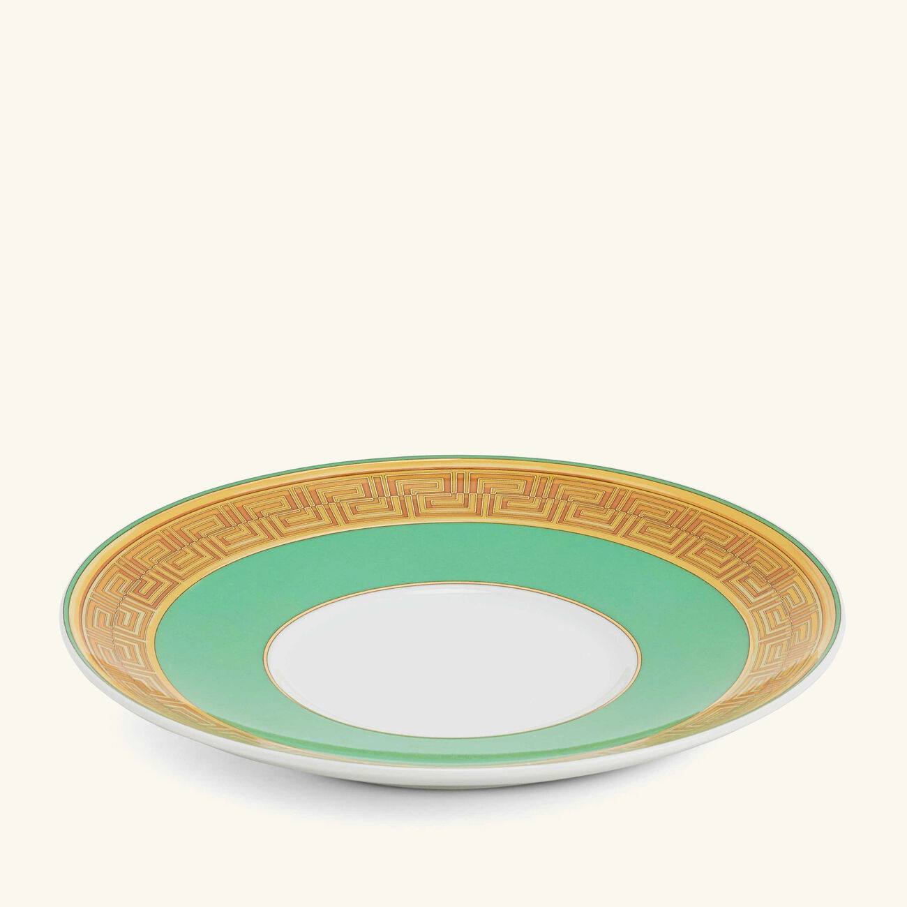 versace green coin tea cup   saucer green
